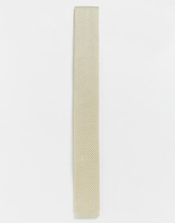 Gianni Feraud Knitted Tie - White