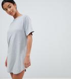 Boohoo Petite T-shirt Dress - Gray