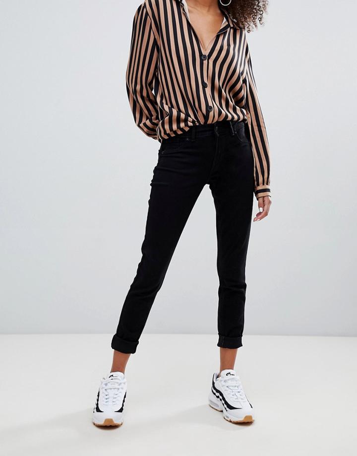 Bershka Push Up Jeans In Black - Blue