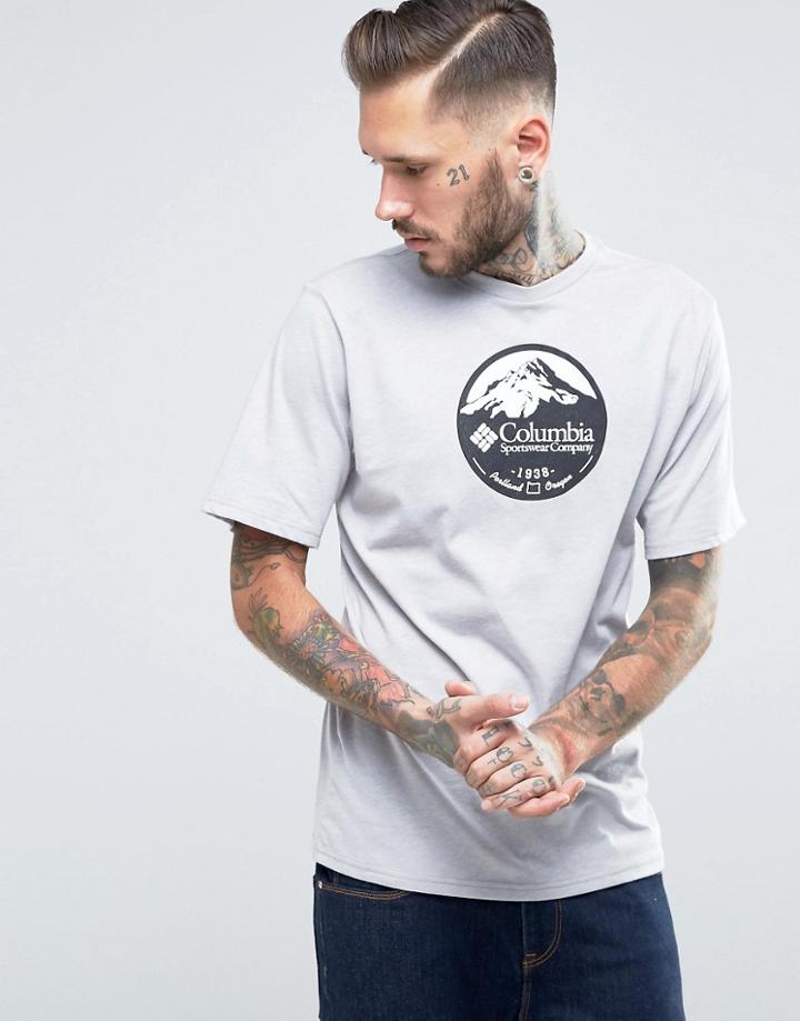 Columbia Pioneer Logo Print T-shirt - Gray
