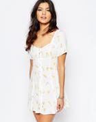 Flynn Skye Nyla Mini Dress In Summer Light Print - Multi