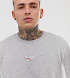 Reebok Sweatshirt With Central Logo And Panels In Gray Exclusive To Asos