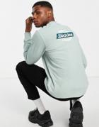 Dickies Ruston Back Print Long Sleeve T-shirt In Jade Green