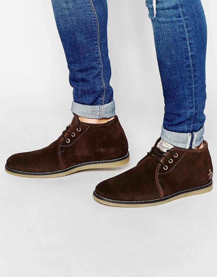 Original Penguin Suede Desert Boots - Brown