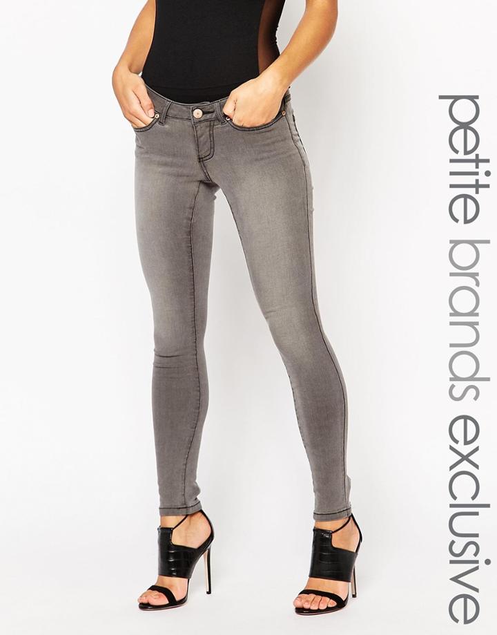 Noisy May Petite Eve Skinny Jean - Gray