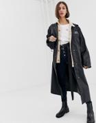 Cheap Monday Recycled Polyester Oversized Jacket With Back Logo - Black