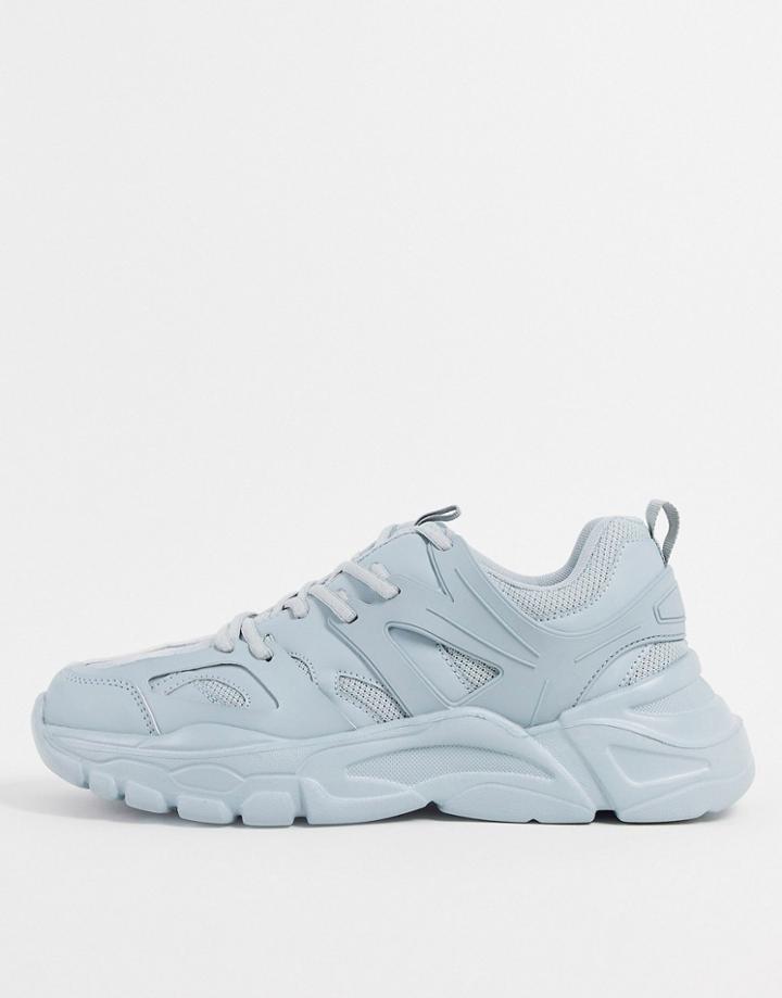 Public Desire Unorthodox Chunky Sneakers In Gray