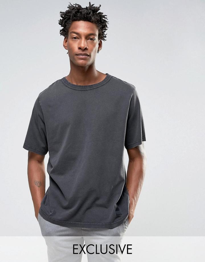 Cheap Monday Boxer T-shirt Used Wash - Black