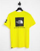 The North Face Search And Rescue Back Print T-shirt In Yellow