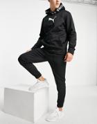 Puma Training Power Fleece Sweatpants In Black