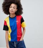 Fila Oversized T-shirt In Color Block - Multi