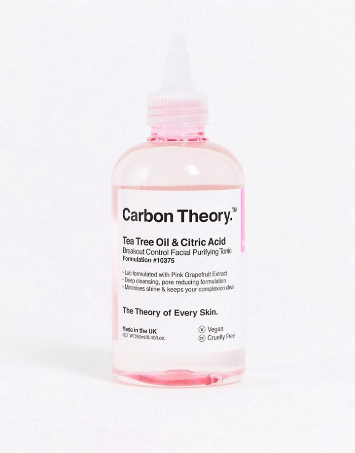 Carbon Theory Tea Tree Oil & Citric Acid Breakout Control Facial Purifying Tonic 8.45 Fl Oz-no Color