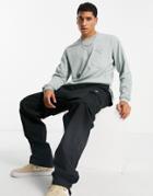 Pull & Bear Oversized Long Sleeve T-shirt In Green