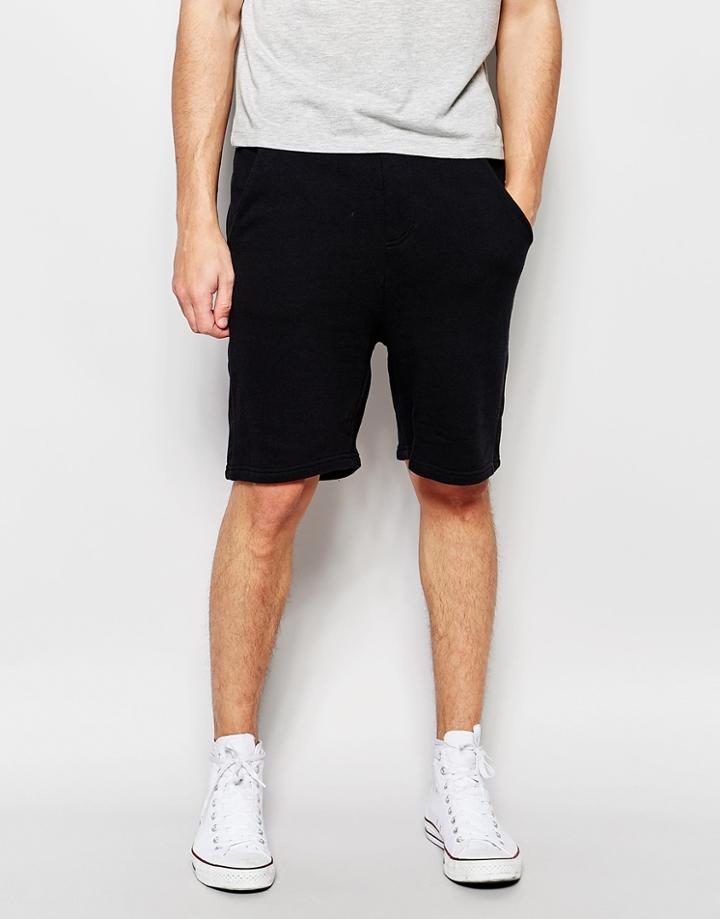 Another Influence Perforated Jersey Shorts - Black