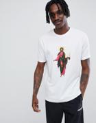 Asos Design Relaxed T-shirt With Figure Print - White