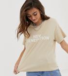 Noisy May New Generation Logo Tee In Beige