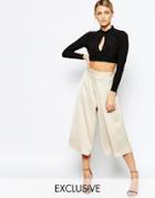 Love Sateen Culottes - Camel Silk