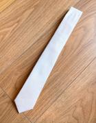 Moss London Textured Tie In White