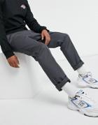 Dickies 872 Recycled Work Pants In Charcoal Gray Slim Fit-grey