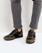 Tommy Hilfiger Maxwell Suede Sneakers In Olive - Green