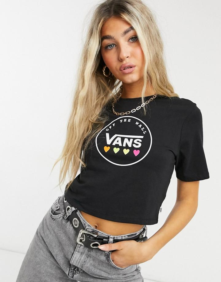 Vans Black Heart T-shirt In Black