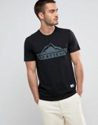 Penfield Mountain Logo T-shirt Regular Fit In Black - Black