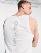 Calvin Klein Performance Tank Top In White