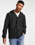 Only & Sons Coach Jacket With Hood In Black