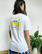 Element Walk About Back Print T-shirt In White