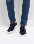 Tommy Hilfiger Dino Suede Sneakers In Navy - Navy