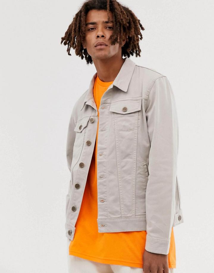 Brooklyn Supply Co Denim Jacket In Tan-beige