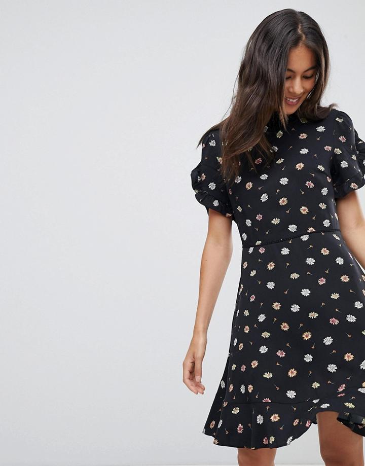 Oasis Daisy Print Tea Dress - Multi