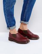 Dr Martens Louis Leather Flat Shoe - Red