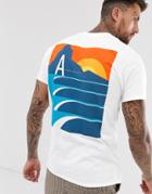 A London Landscape Back Print T-shirt-white