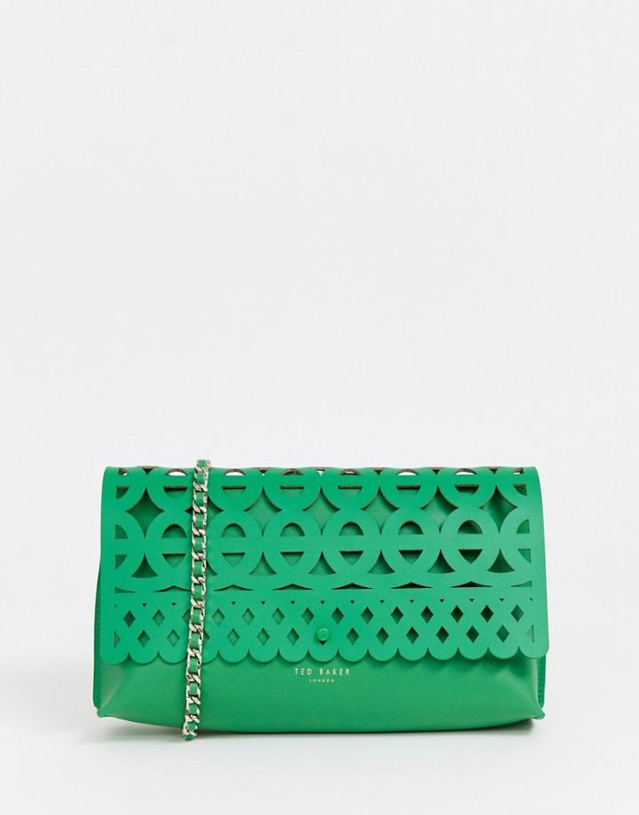 Ted Baker Sallia Cut Out Clutch Bag - Green