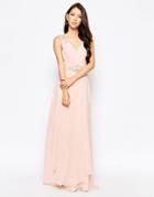 Ashley Roberts For Key Collections Brilliance Maxi Dress - Nude