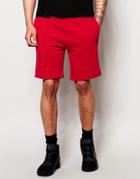 Criminal Damage Sweat Shorts - Red