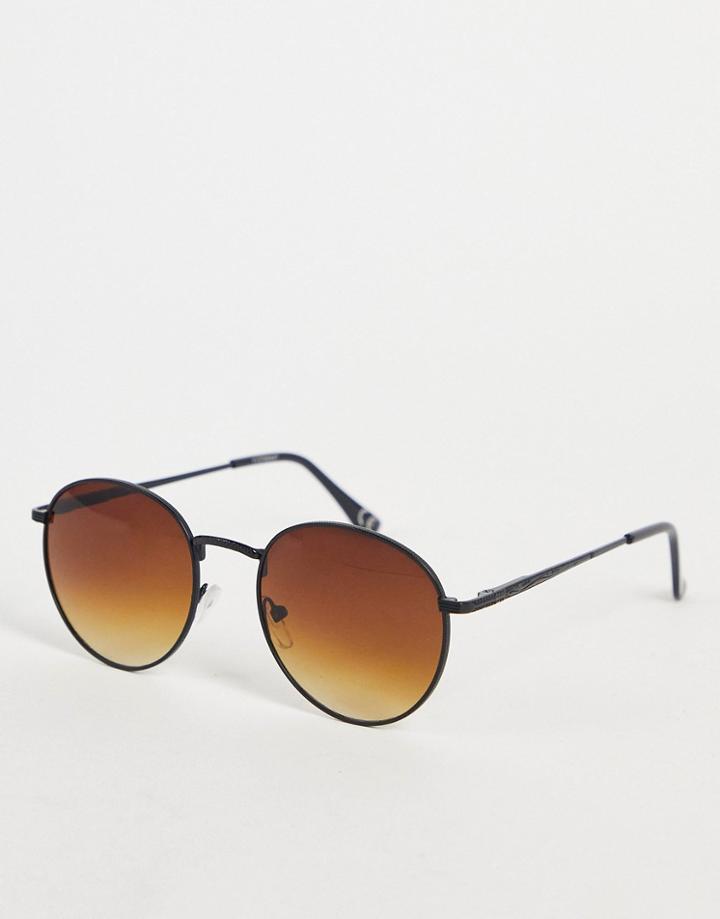 Topshop Black Metal Smoke Sunglasses