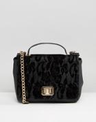 New Look Lace Satchel Cross Body Bag - Black