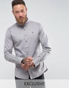 Noose & Monkey Skinny Oxford Shirt - Brown