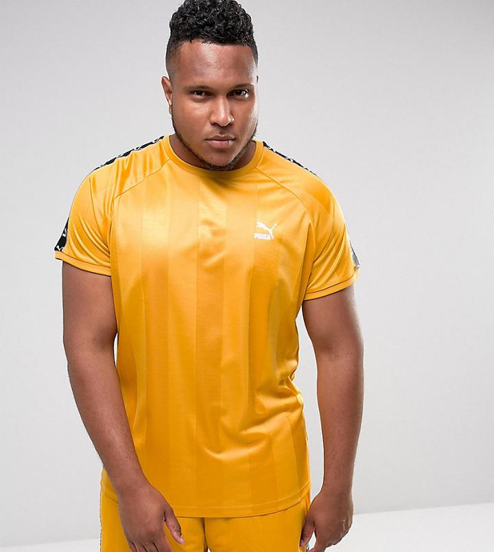 Puma Plus Retro Soccer T-shirt In Yellow Exclusive To Asos 57657801 - Yellow
