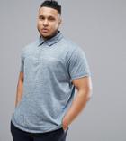 North 56.4 Plus Sport Polo With Cool Effect And Zip Fastening - Blue