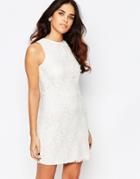 A Star Is Born Sleeveless Lace Shift Dress - White