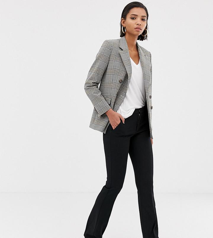 Mango Tailored Flare Pants In Black