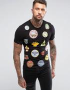 Love Moschino T-shirt With Text Print - Black