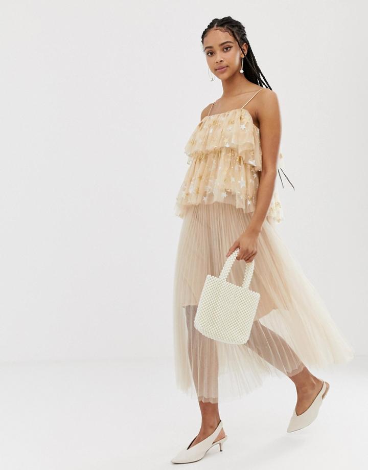 Amy Lynn Pleated Midi Skirt - Pink