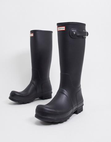Hunter Original Tall Wellington Boots In Black