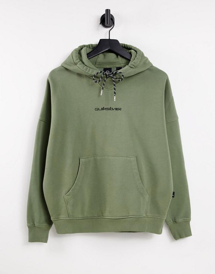 Quiksilver Oversized Hoodie In Khaki-green