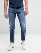 Edwin Ed-80 Slim Tapered Jean Unwashed Rainbow Selvage - Blue