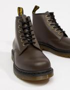 Dr Martens 101 6-eye Boots In Chocolate - Brown
